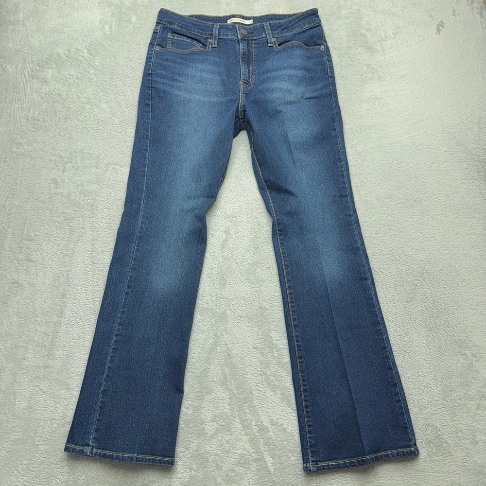 Levis Jeans Womens 31 Blue 725 High Rise Bootcut Denim Stretch Casual Pant